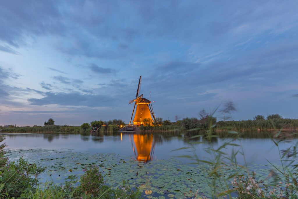 Kinderdijk verlicht